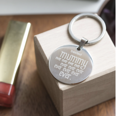 Hampers and Gifts to the UK - Send the Personalised Bestest Mummy Ever Ever Keyring